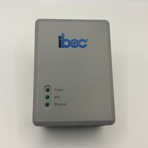 IBEC PB-200 Broadband over Power Line BPL Ethernet‎ Adapter Gray Networking